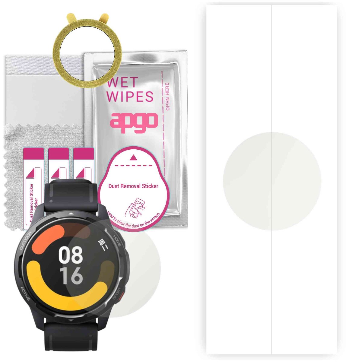 1x Folia hydrożelowa MATOWA do Xiaomi Watch Color 2 - apgo Smartwatch Hydrogel MATTE Protection Ochrona na ekran smartwatcha