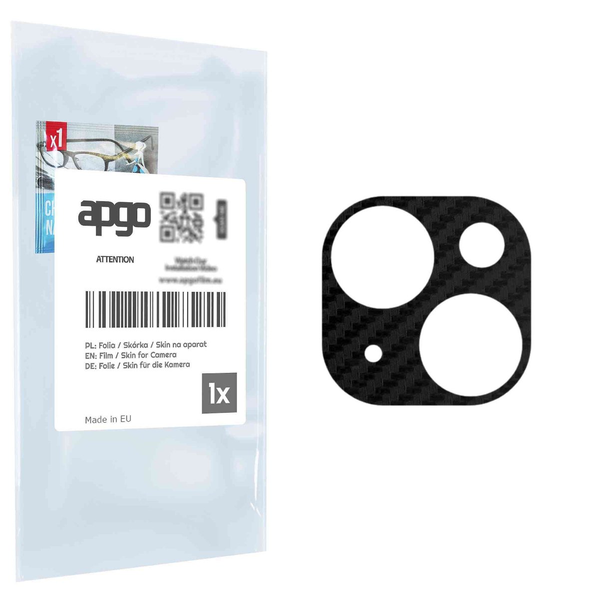 Folia naklejka skórka strukturalna na wyspę aparatu do Apple iPhone 15 Plus - różne kolory na kamerę, obiektyw apgo SKINS Lens Protector