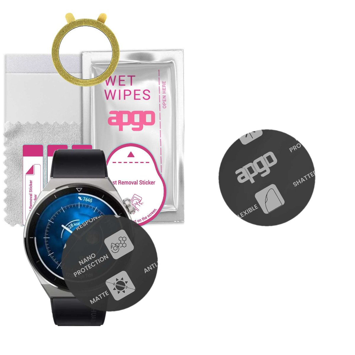 1x Szkło Hybrydowe MATOWE do Huawei Watch GT 3 Pro Sport 46mm