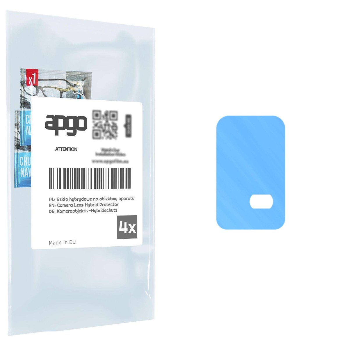 4x Szkło hybrydowe na aparat obiektyw kamerę 9H do TCL Ion X - apgo hybrid Camera Lens Protector