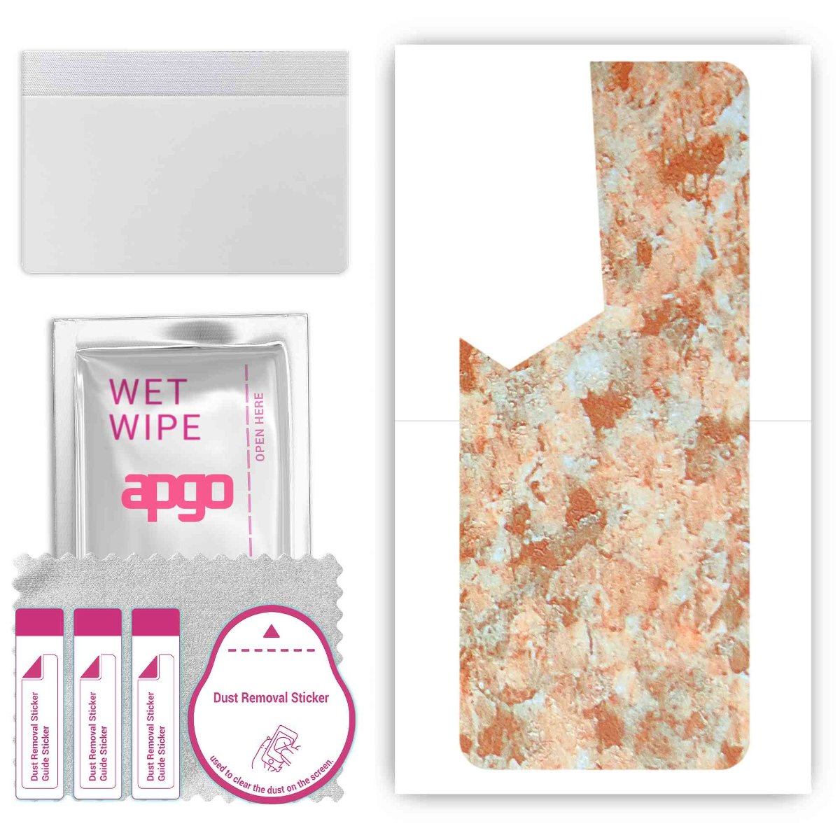 Folia naklejka skórka strukturalna na TYŁ do Tecno Pova 4 -  Kamień Piaskowiec - apgo SKINS