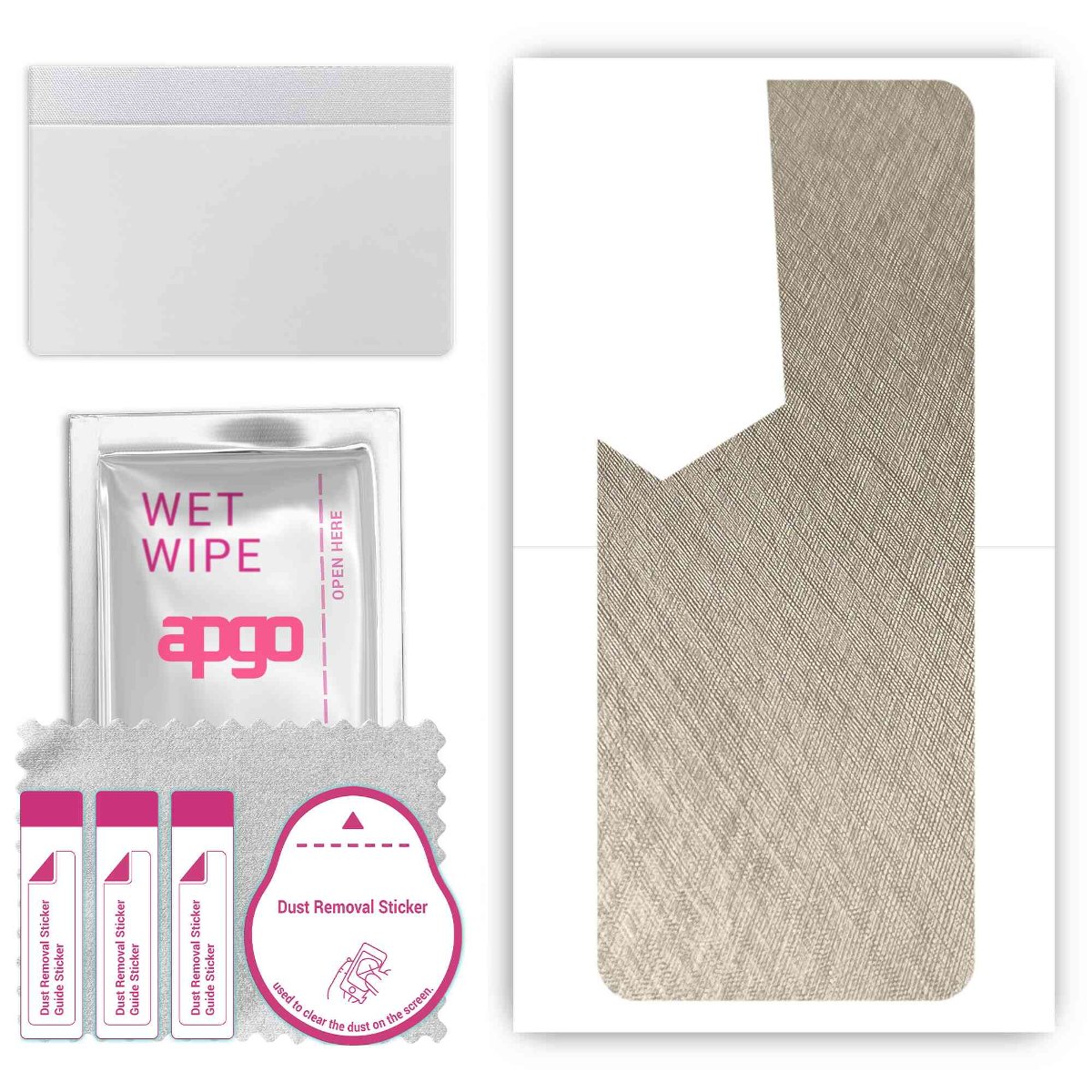 Folia naklejka skórka strukturalna na TYŁ do Tecno Pova 4 -  Tytan Srebrny - apgo SKINS