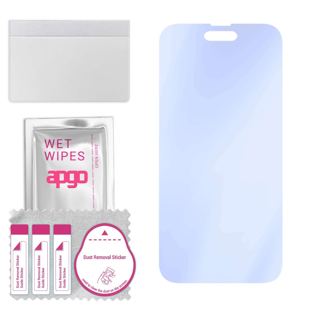 Szkło ochronne na ekran Hybrydowe 9H zamiennik hartowanego do Apple iPhone 15 Plus - apgo PRO Flexible Hybrid Glass nie pękające