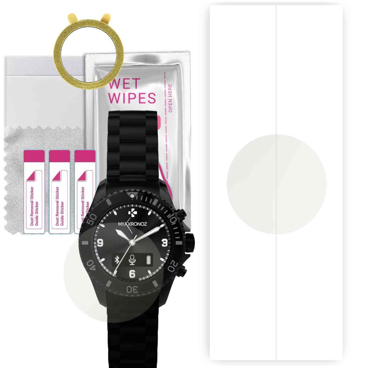 1x Folia hydrożelowa MATOWA do MyKronoz Zeclock - apgo Smartwatch Hydrogel MATTE Protection Ochrona na ekran smartwatcha