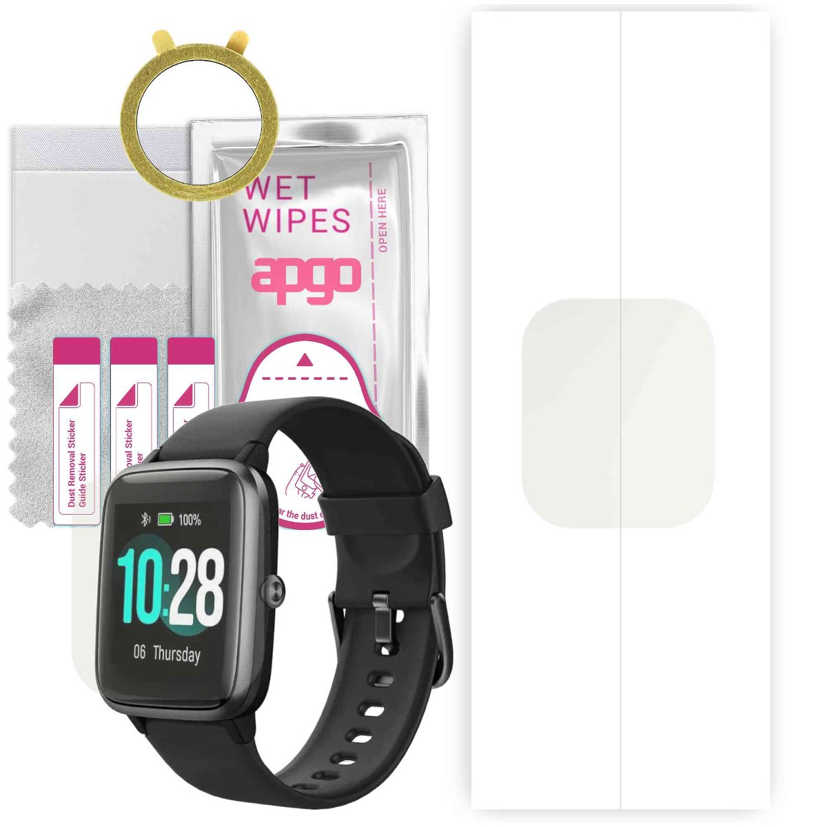 1x Folia hydrożelowa MATOWA do Ulefone Watch - apgo Smartwatch Hydrogel MATTE Protection Ochrona na ekran smartwatcha