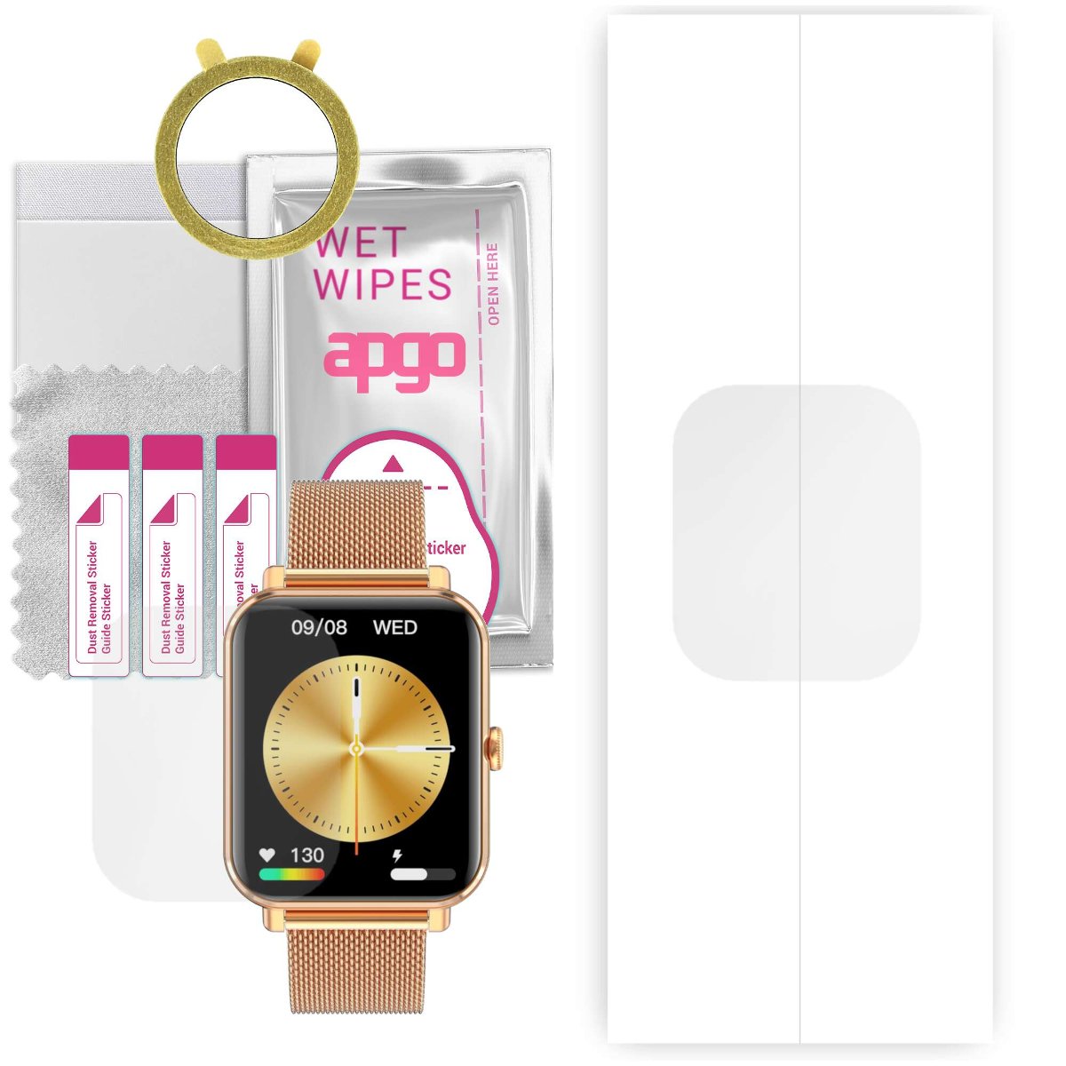 1x Folia hydrożelowa do Garett GRC Classic - apgo Smartwatch Hydrogel Protection Ochrona na ekran smartwatcha