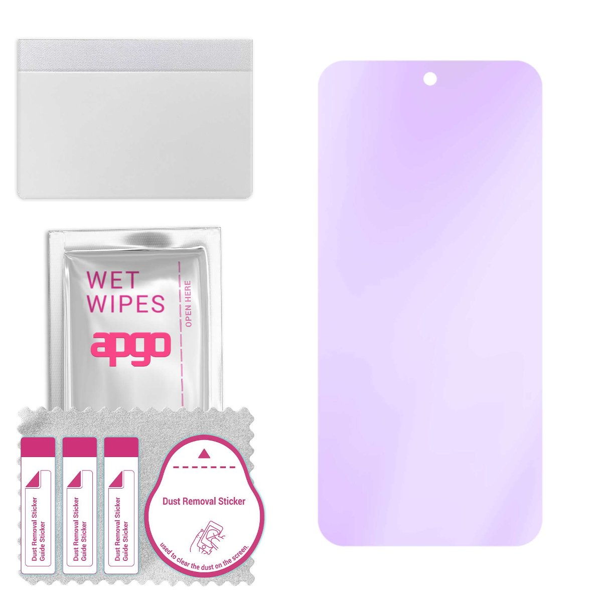 Szkło ochronne na ekran Hybrydowe 9H z filtrem ANTI-BLUE zamiennik hartowanego do Nothing Phone 2 - apgo hybrid ANTI-BLUE Flexible Hybrid Glass...