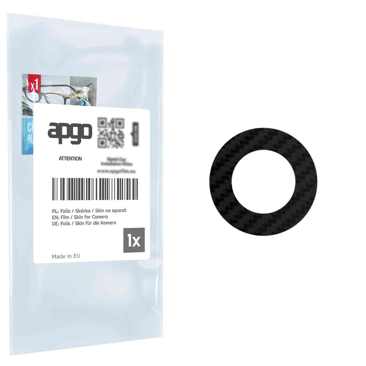 Folia naklejka skórka strukturalna na wyspę aparatu do Alcatel 3080 4G - różne kolory na kamerę, obiektyw apgo SKINS Lens Protector