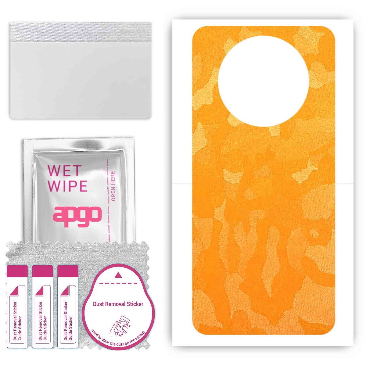 Folia naklejka skórka strukturalna na TYŁ do ZTE Voyage 41 -  Moro | Camo Żółty - apgo SKINS