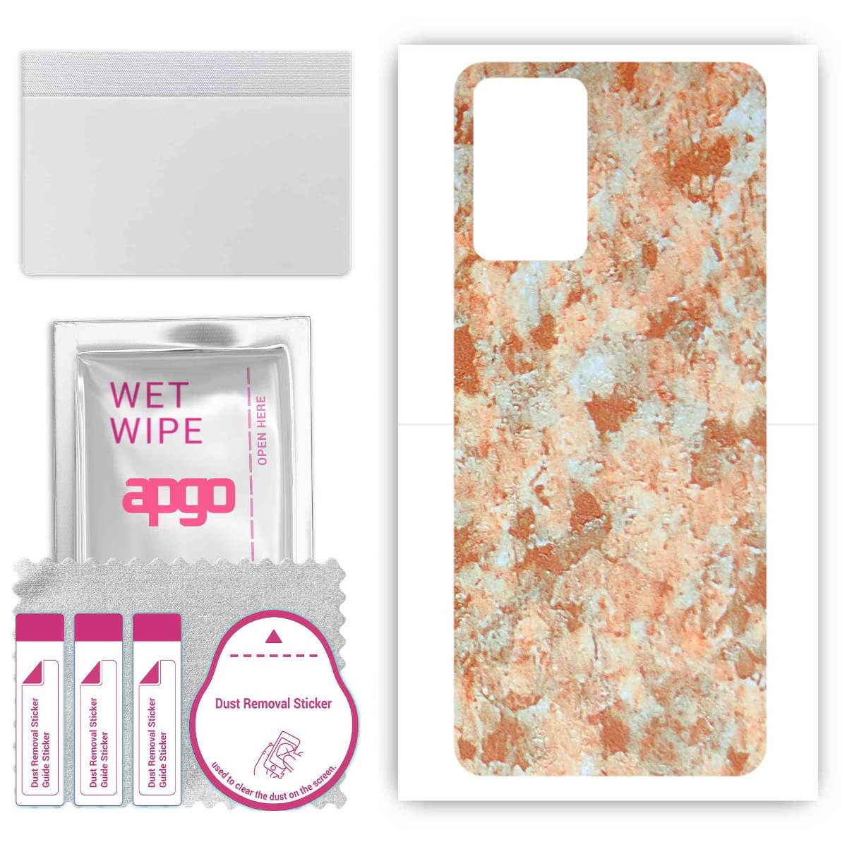 Folia naklejka skórka strukturalna na TYŁ do Xiaomi 11i Hypercharge -  Kamień Piaskowiec - apgo SKINS