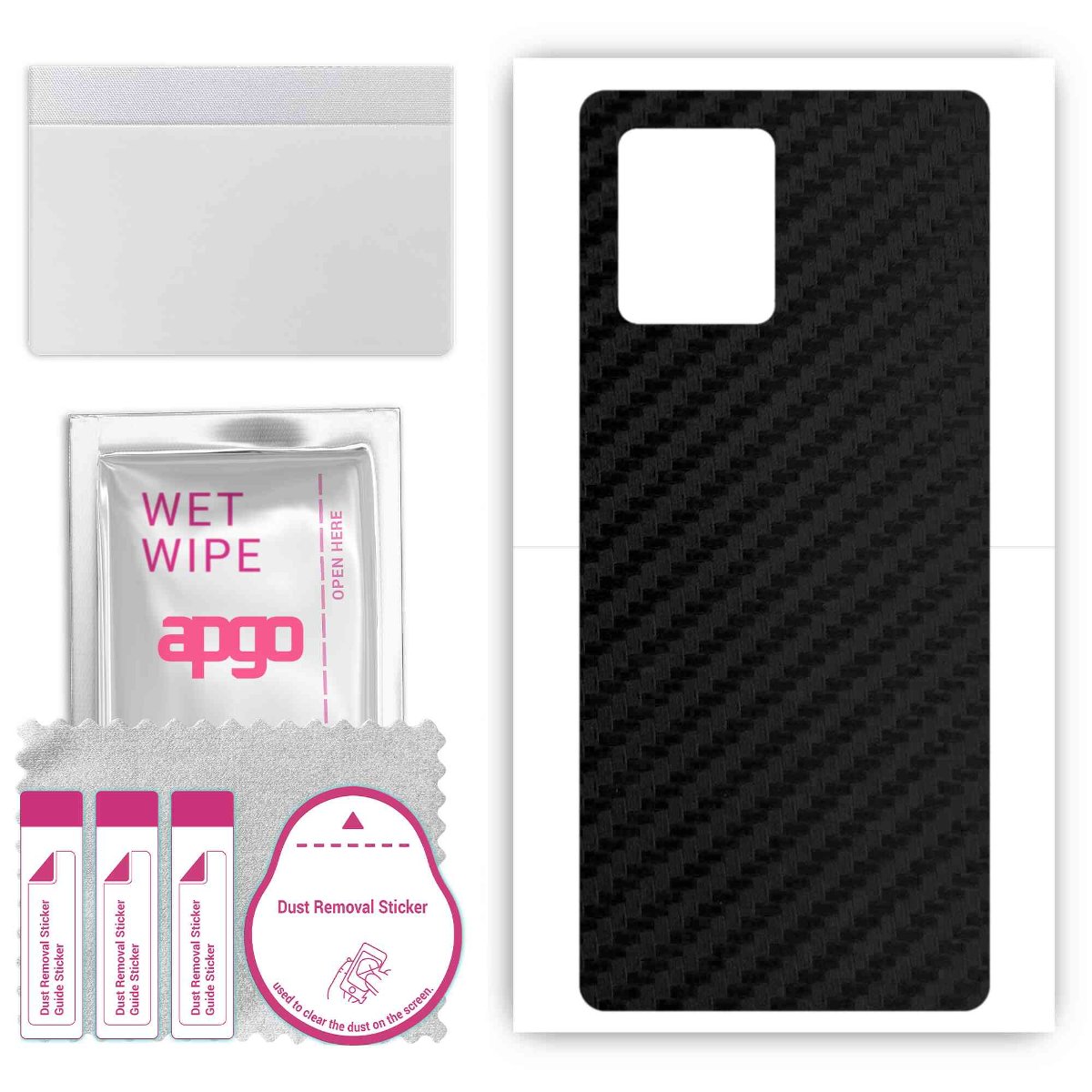 Folia naklejka skórka strukturalna na TYŁ do TCL 305i - Carbon - apgo SKINS