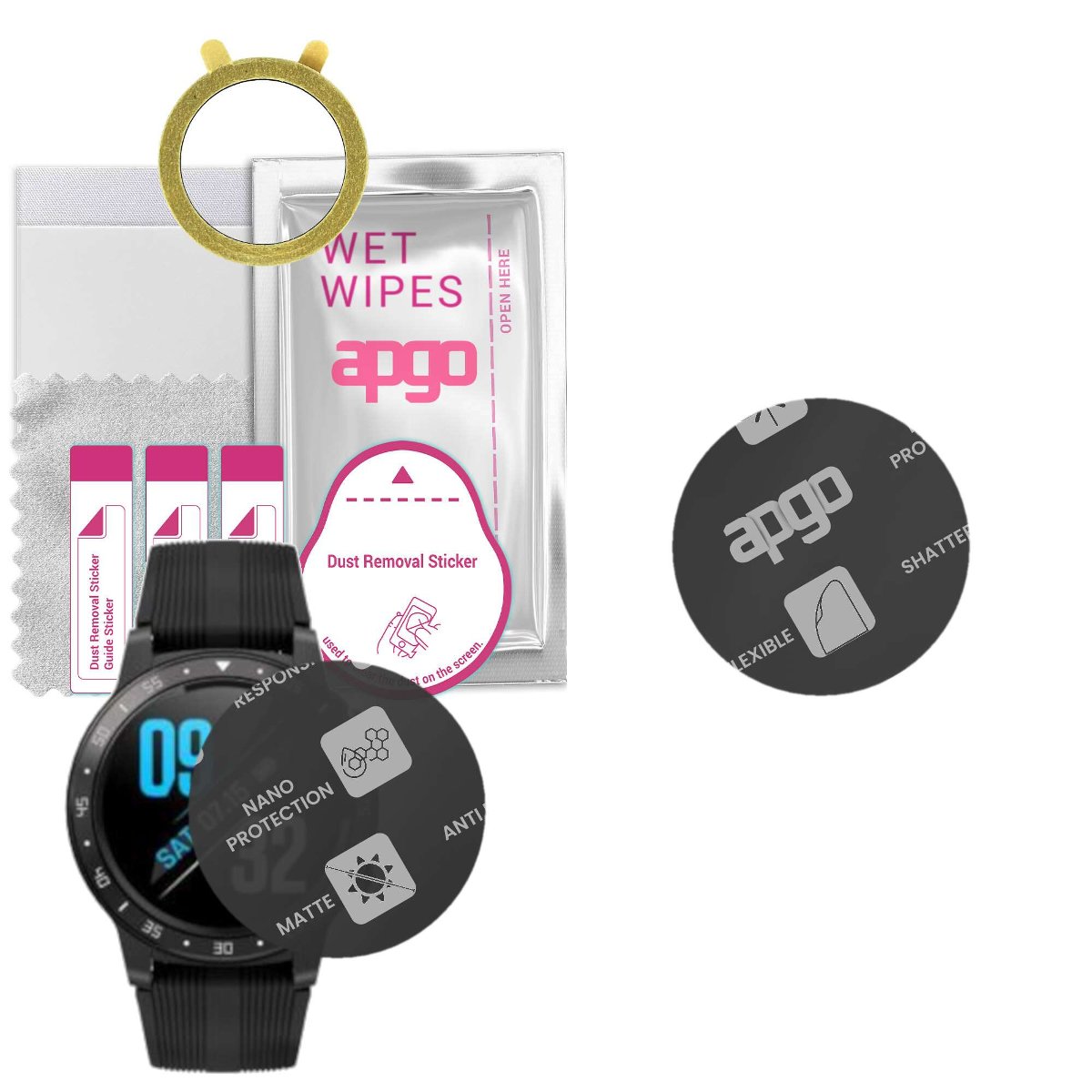 1x Szkło Hybrydowe MATOWE do Maxcom Fit FW37 Argon