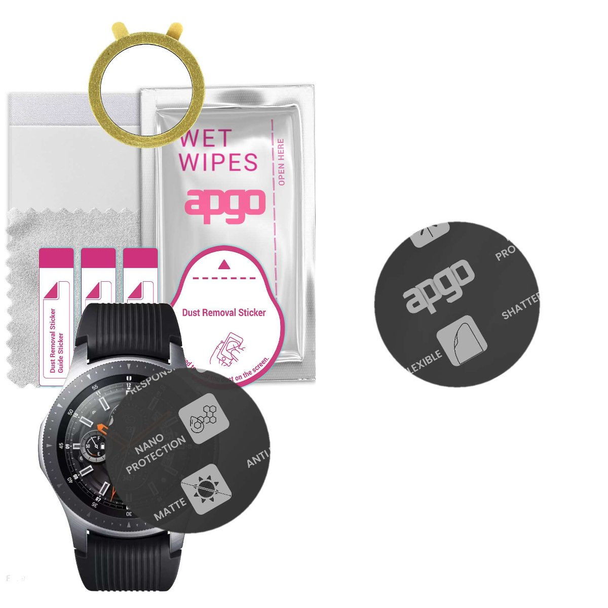 1x Szkło Hybrydowe MATOWE do Samsung Galaxy Watch LTE