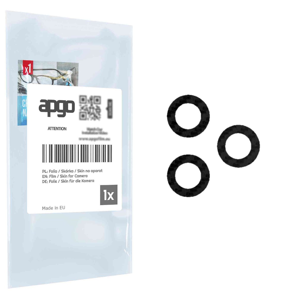 Folia naklejka skórka strukturalna na wyspę aparatu do Xiaomi Redmi Note 12R - różne kolory na kamerę, obiektyw apgo SKINS Lens Protector