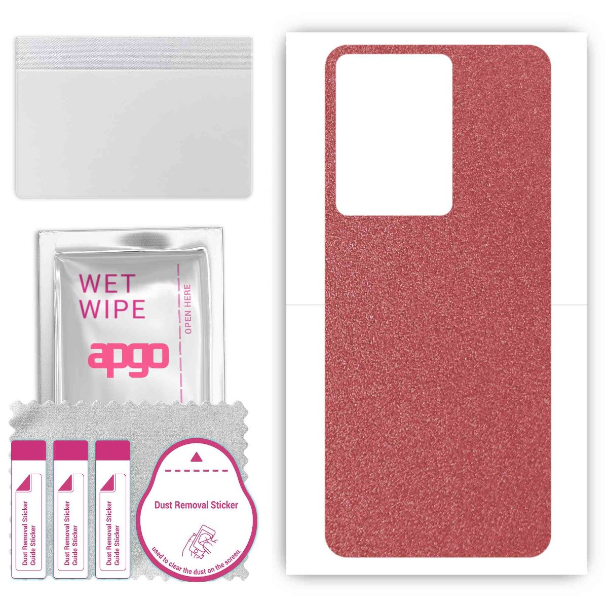 Folia naklejka skórka strukturalna na TYŁ do Vivo IQOO Z7X -  Różowy Pastel Matowy Chropowaty Baranek - apgo SKINS