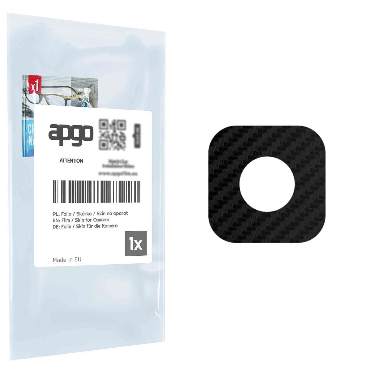 Folia naklejka skórka strukturalna na wyspę aparatu do Nokia 5710 XpressAudio - różne kolory na kamerę, obiektyw apgo SKINS Lens Protector