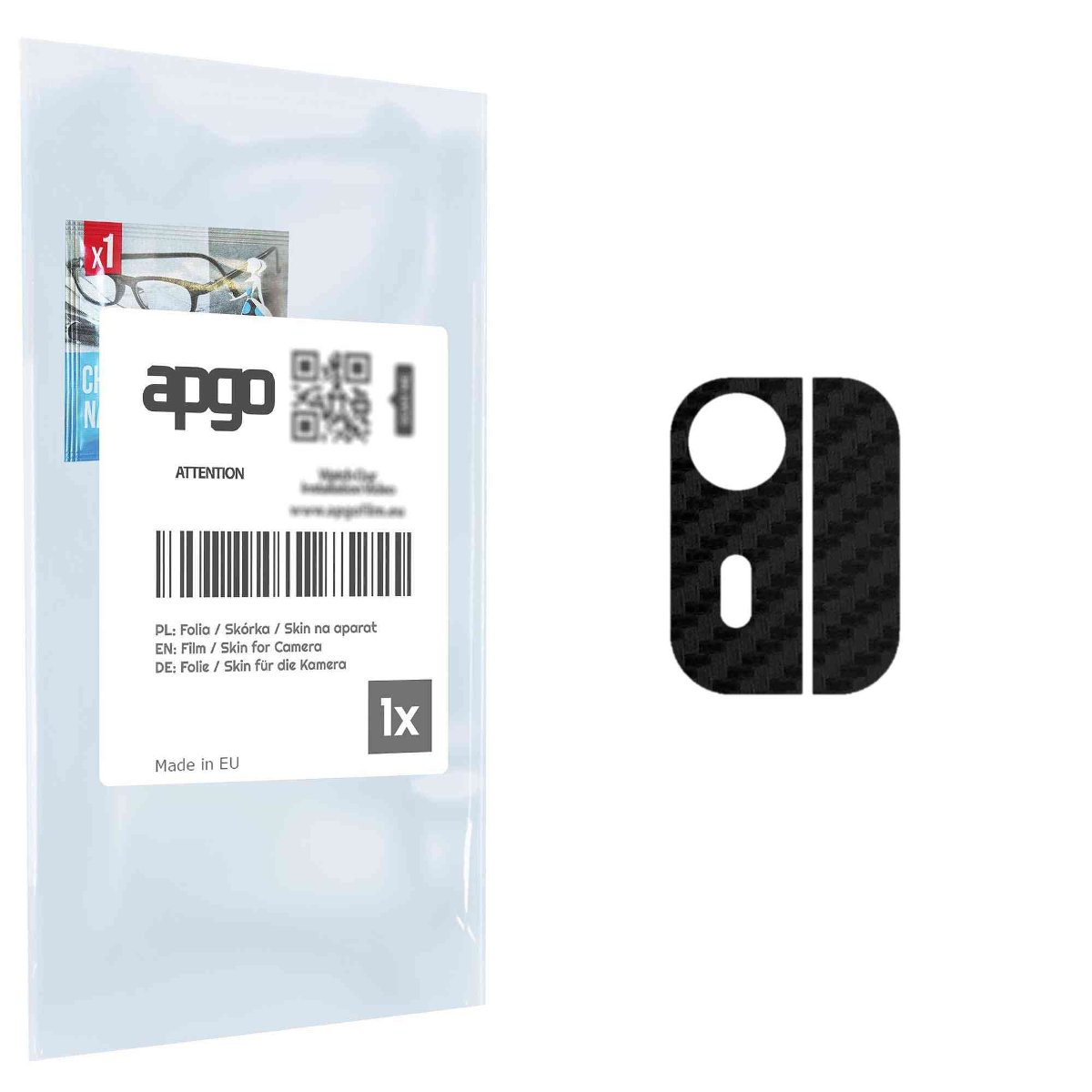 Folia naklejka skórka strukturalna na wyspę aparatu do Nokia C12 Plus - różne kolory na kamerę, obiektyw apgo SKINS Lens Protector