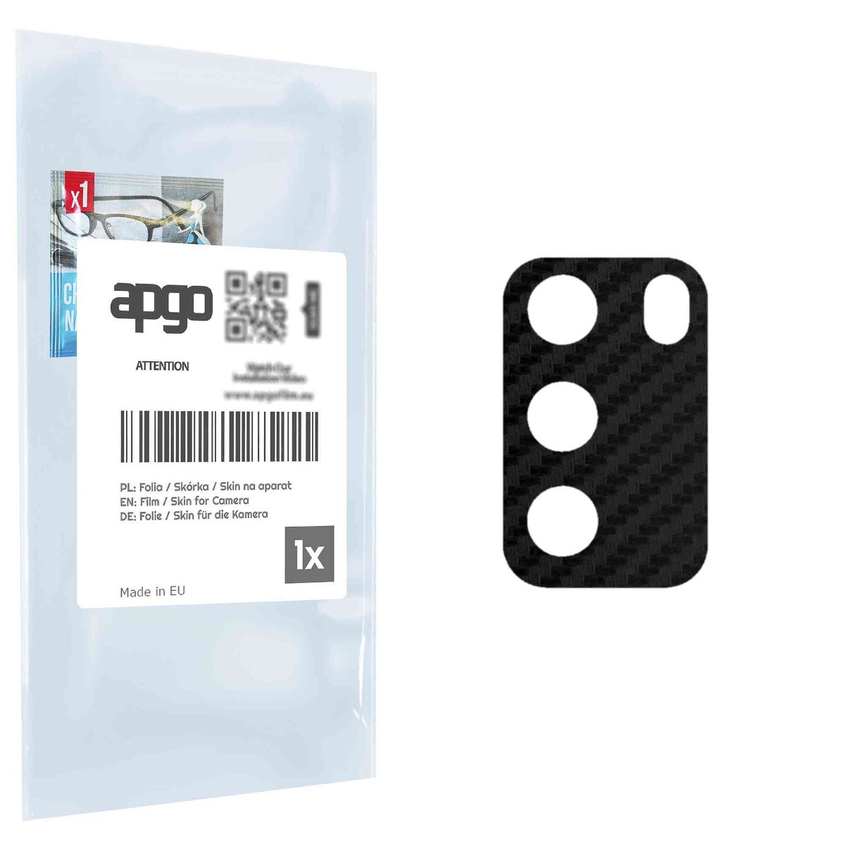 Folia naklejka skórka strukturalna na wyspę aparatu do Poco M3 MZB087AIN - różne kolory na kamerę, obiektyw apgo SKINS Lens Protector