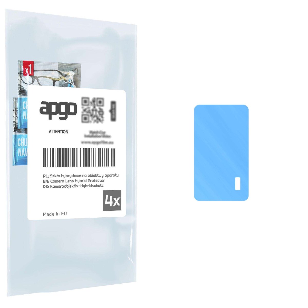 4x Szkło hybrydowe na aparat obiektyw kamerę 9H do Vivo iQOO Z5 - apgo hybrid Camera Lens Protector