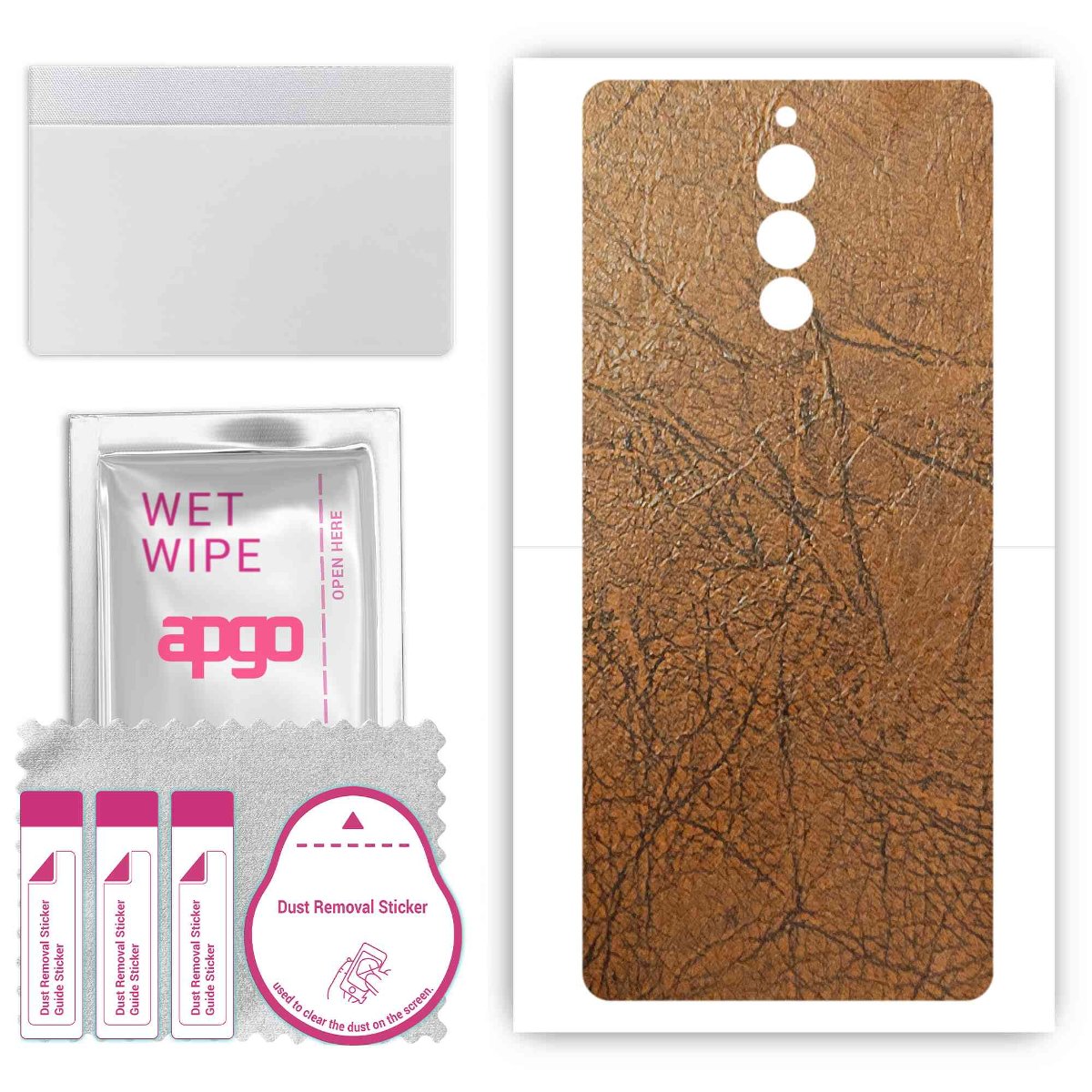 Folia naklejka skórka strukturalna na TYŁ do ZTE Nubia Red Magic 8 Pro -  Skóra Vintage - apgo SKINS