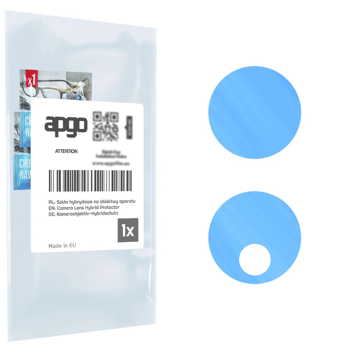 1x Szkło hybrydowe na aparat obiektyw kamerę 9H do Vivo Y100A - apgo hybrid Camera Lens Protector