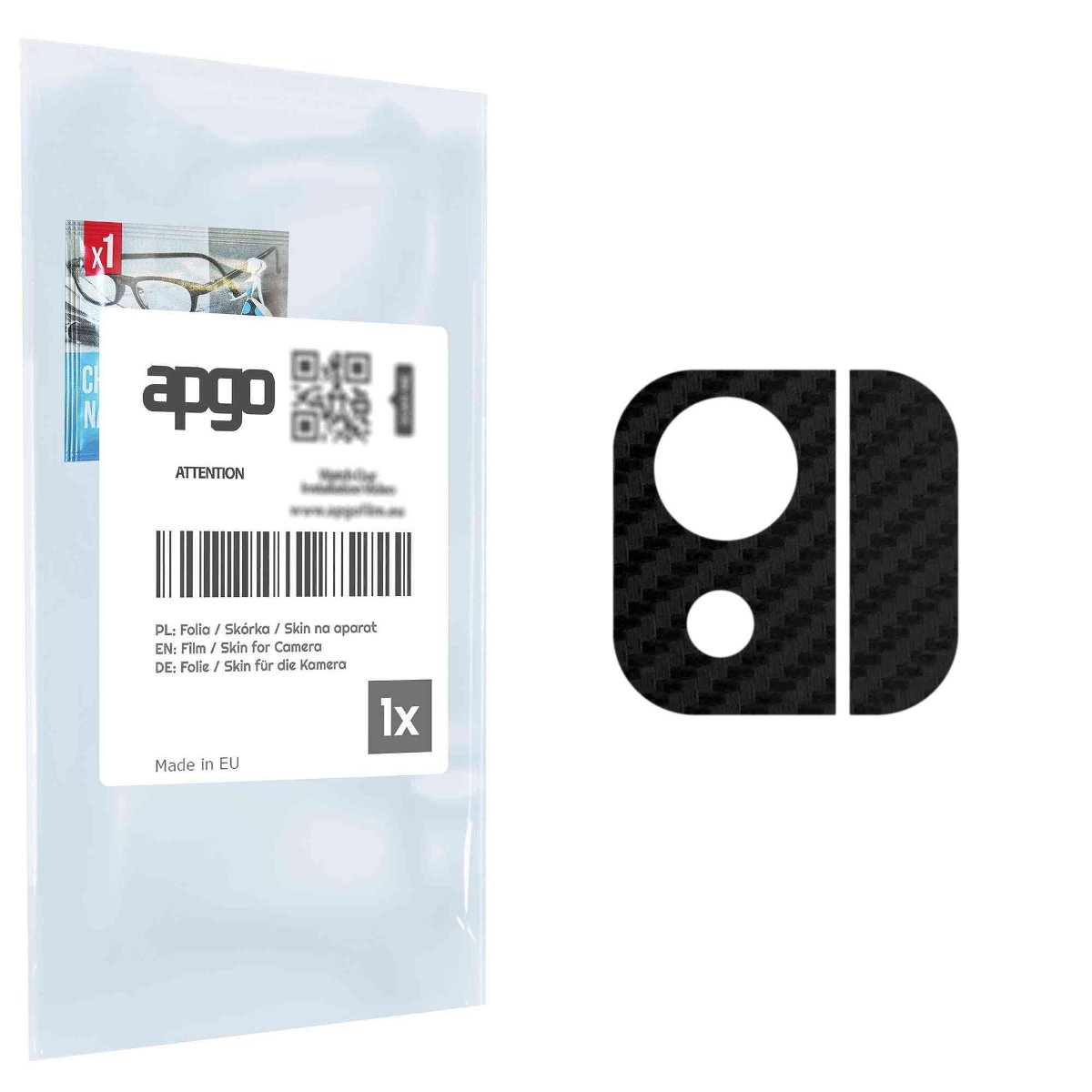 Folia naklejka skórka strukturalna na wyspę aparatu do Nokia C110 - różne kolory na kamerę, obiektyw apgo SKINS Lens Protector