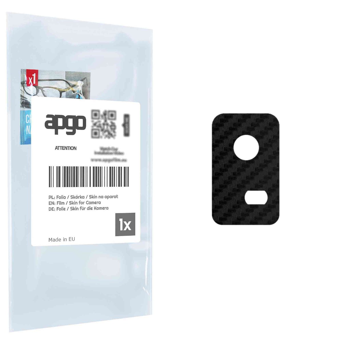 Folia naklejka skórka strukturalna na wyspę aparatu do TCL 406 - różne kolory na kamerę, obiektyw apgo SKINS Lens Protector