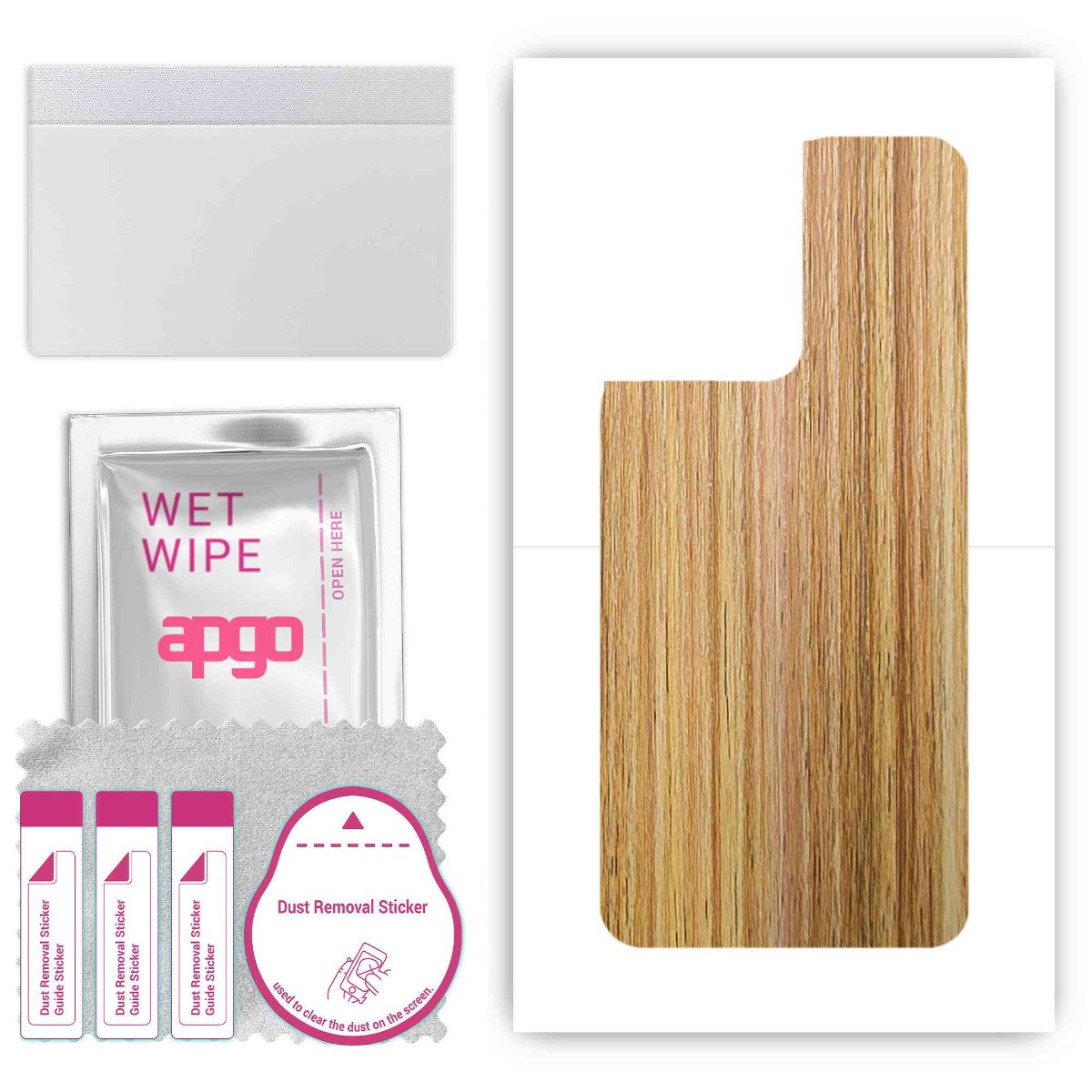 Folia naklejka skórka strukturalna na TYŁ do Oppo Reno8 5G -  Drewno Dąb Miodowy - apgo SKINS