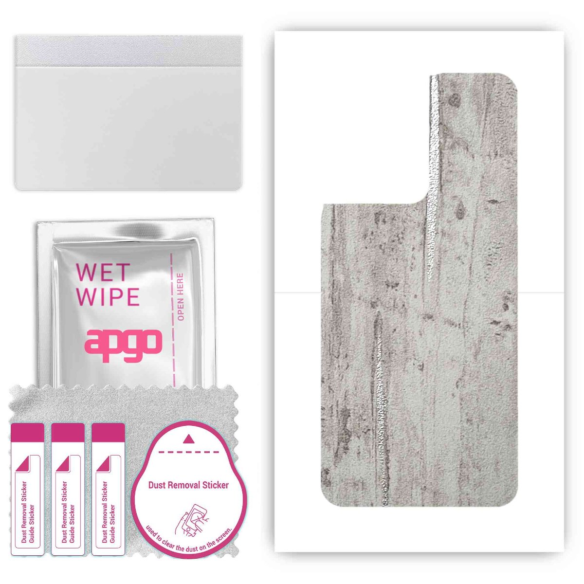 Folia naklejka skórka strukturalna na TYŁ do Oppo Reno8 5G -  Beton Srebrne Paski - apgo SKINS