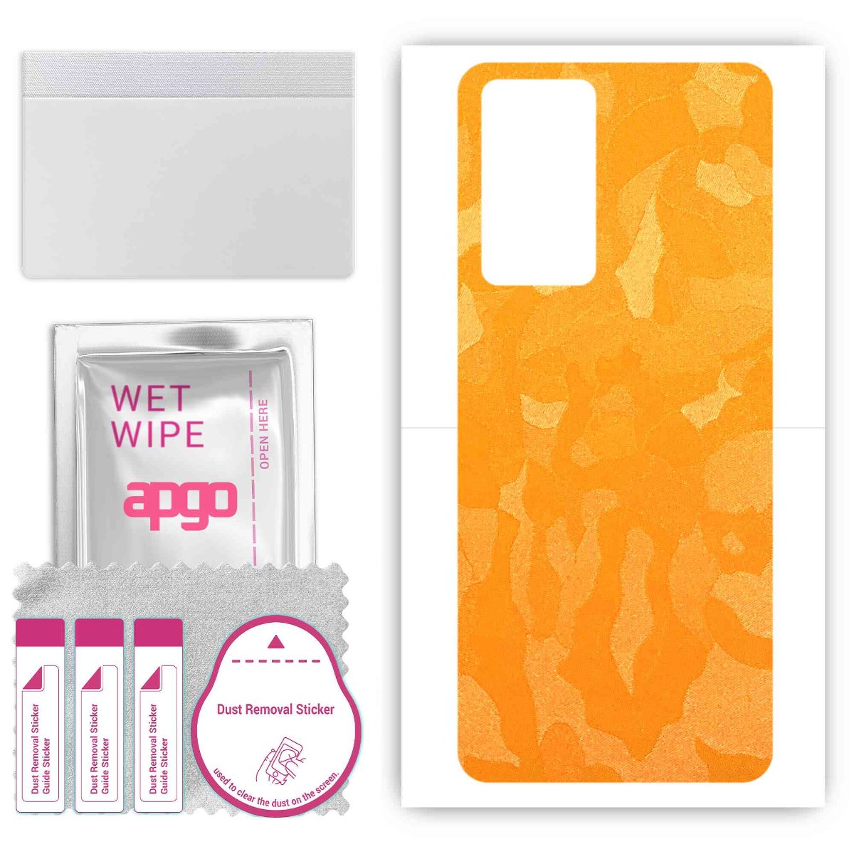 Folia naklejka skórka strukturalna na TYŁ do Redmi Note 11 Pro 4G -  Moro | Camo Żółty - apgo SKINS