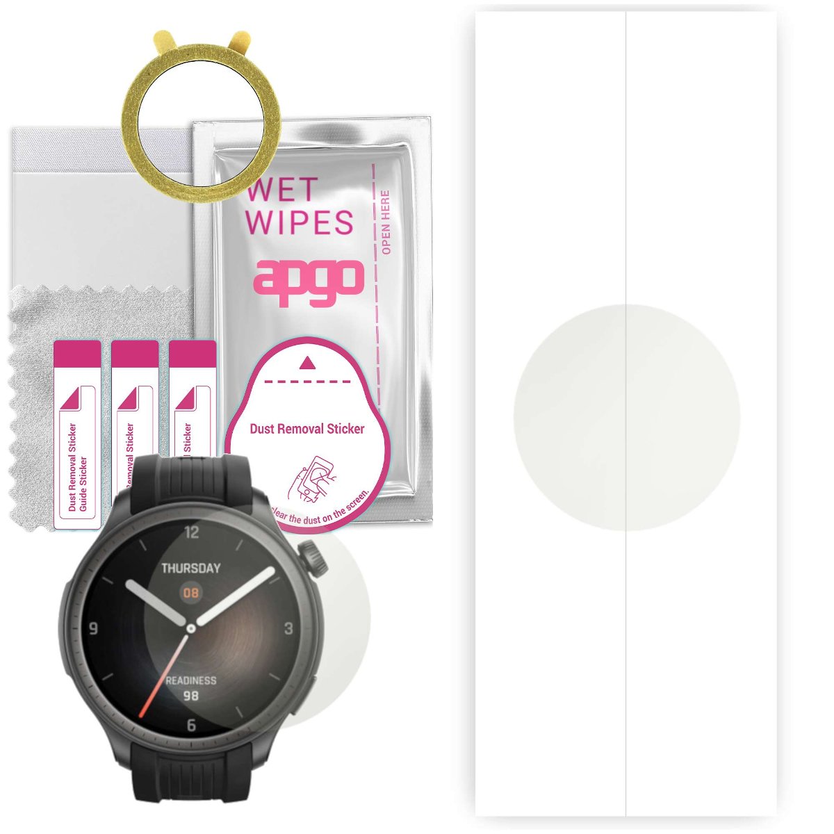 1x Folia hydrożelowa MATOWA do Amazfit Balance - apgo Smartwatch Hydrogel MATTE Protection Ochrona na ekran smartwatcha