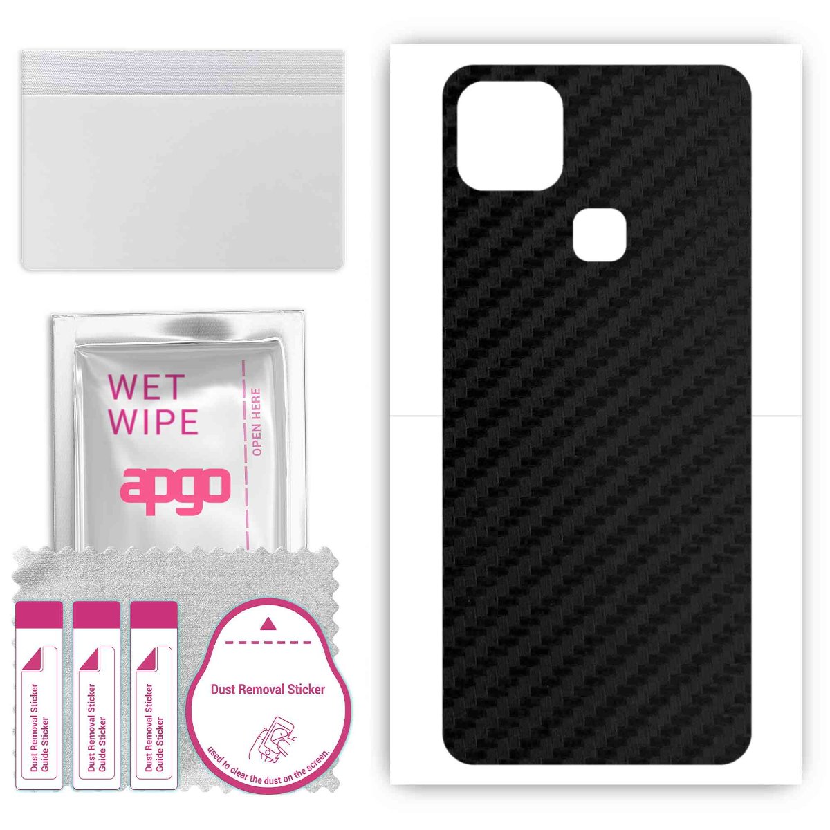 Folia naklejka skórka strukturalna na TYŁ do Infinix Hot 10i - Carbon - apgo SKINS