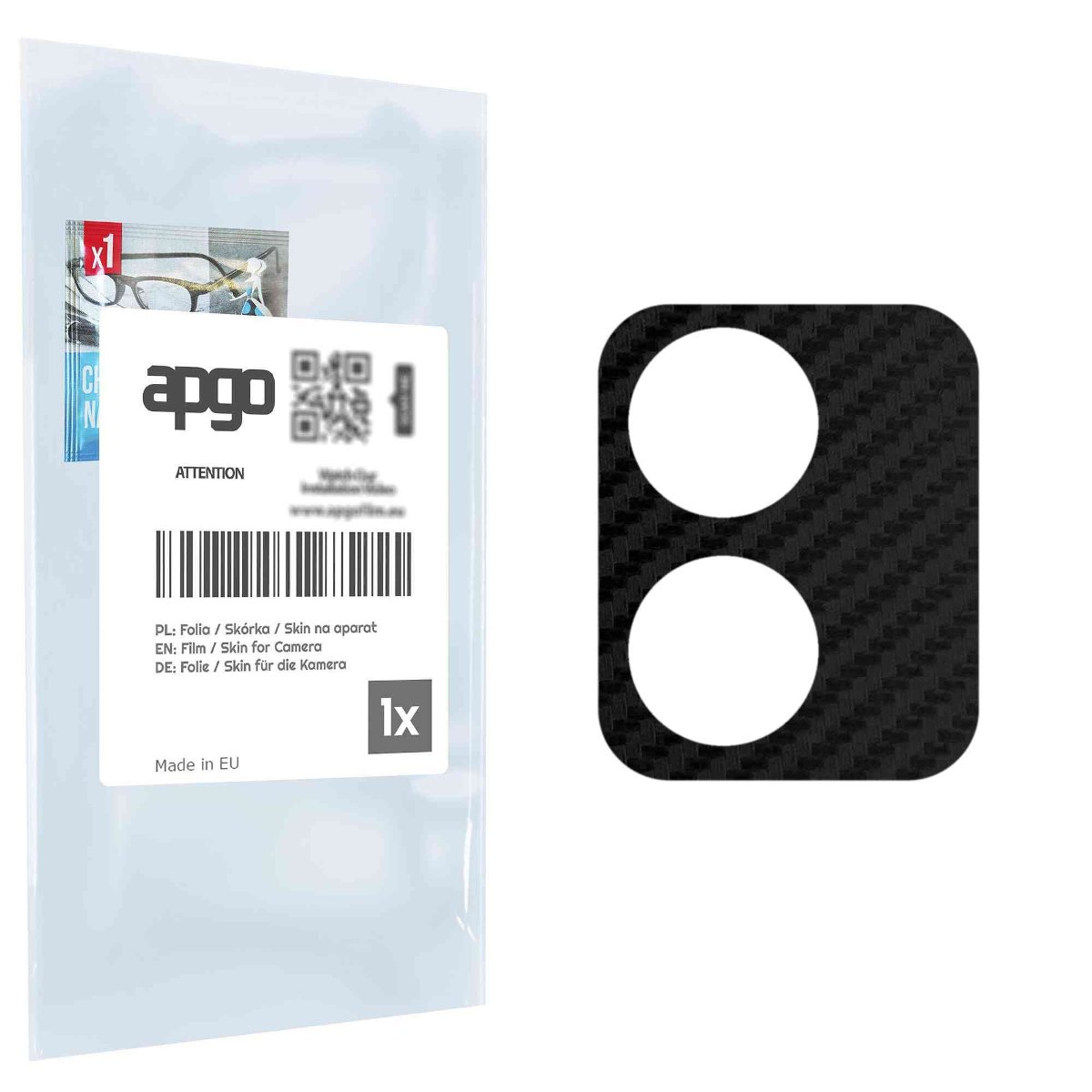 Folia naklejka skórka strukturalna na wyspę aparatu do Alcatel 1B (2022) - różne kolory na kamerę, obiektyw apgo SKINS Lens Protector