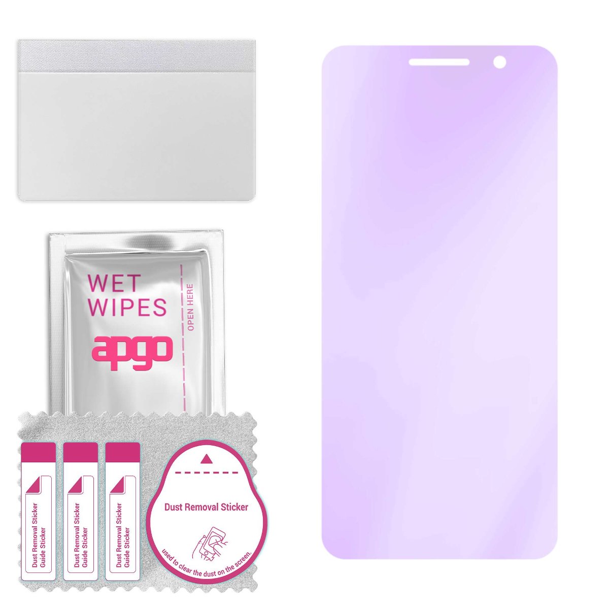 Szkło ochronne na ekran Hybrydowe 9H z filtrem ANTI-BLUE zamiennik hartowanego do Alcatel 1 (2022) - apgo hybrid ANTI-BLUE Flexible Hybrid Glass...