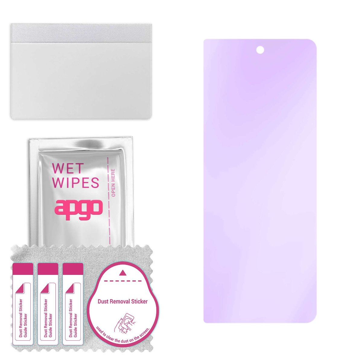 Szkło ochronne na ekran Hybrydowe 9H z filtrem ANTI-BLUE zamiennik hartowanego do Honor Magic V2 Ultimate - apgo hybrid ANTI-BLUE Flexible Hybrid...