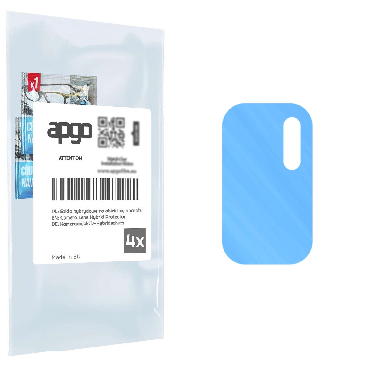 4x Szkło hybrydowe na aparat obiektyw kamerę 9H do Redmi Note 10T 5G - apgo hybrid Camera Lens Protector