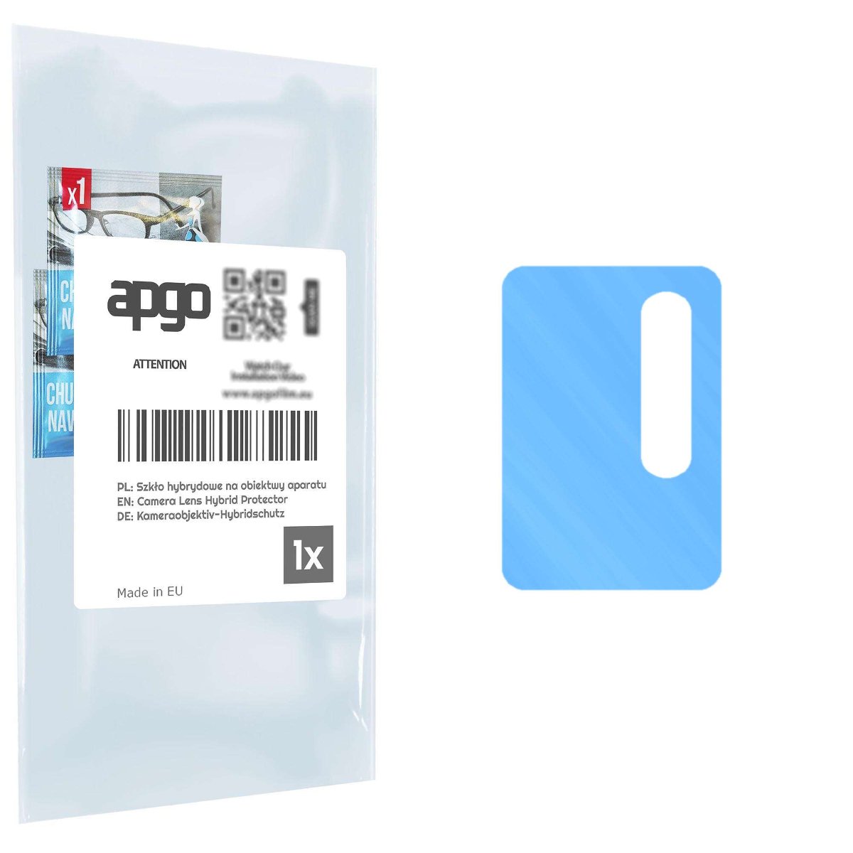 1x Szkło hybrydowe na aparat obiektyw kamerę 9H do Umidigi Bison (2021) - apgo hybrid Camera Lens Protector