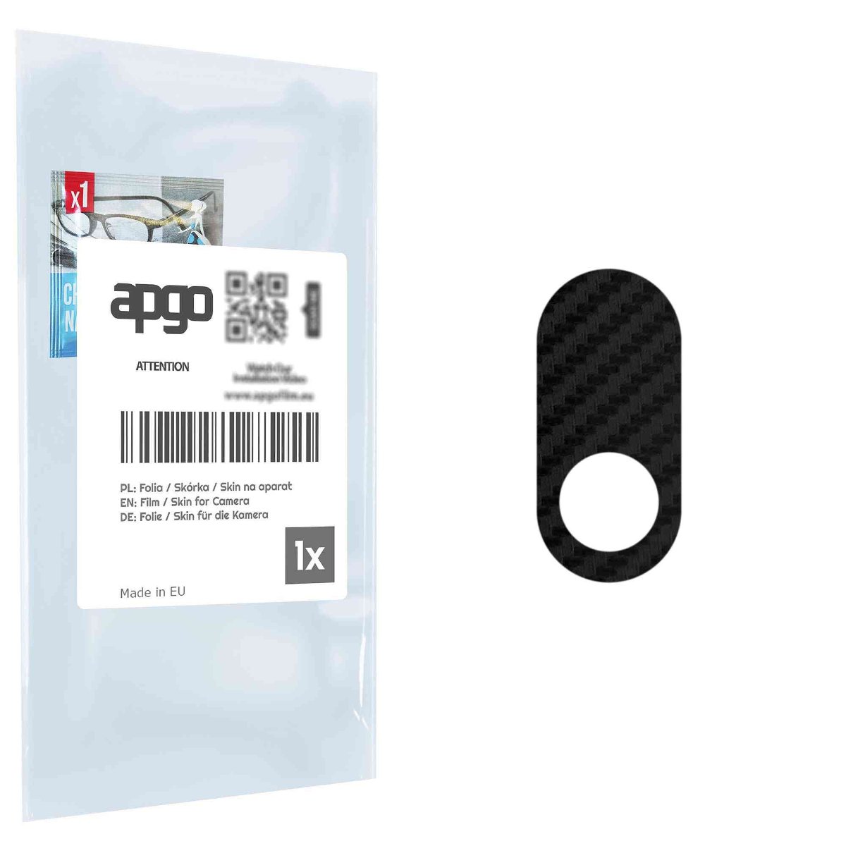 Folia naklejka skórka strukturalna na wyspę aparatu do Sharp Basio Active - różne kolory na kamerę, obiektyw apgo SKINS Lens Protector