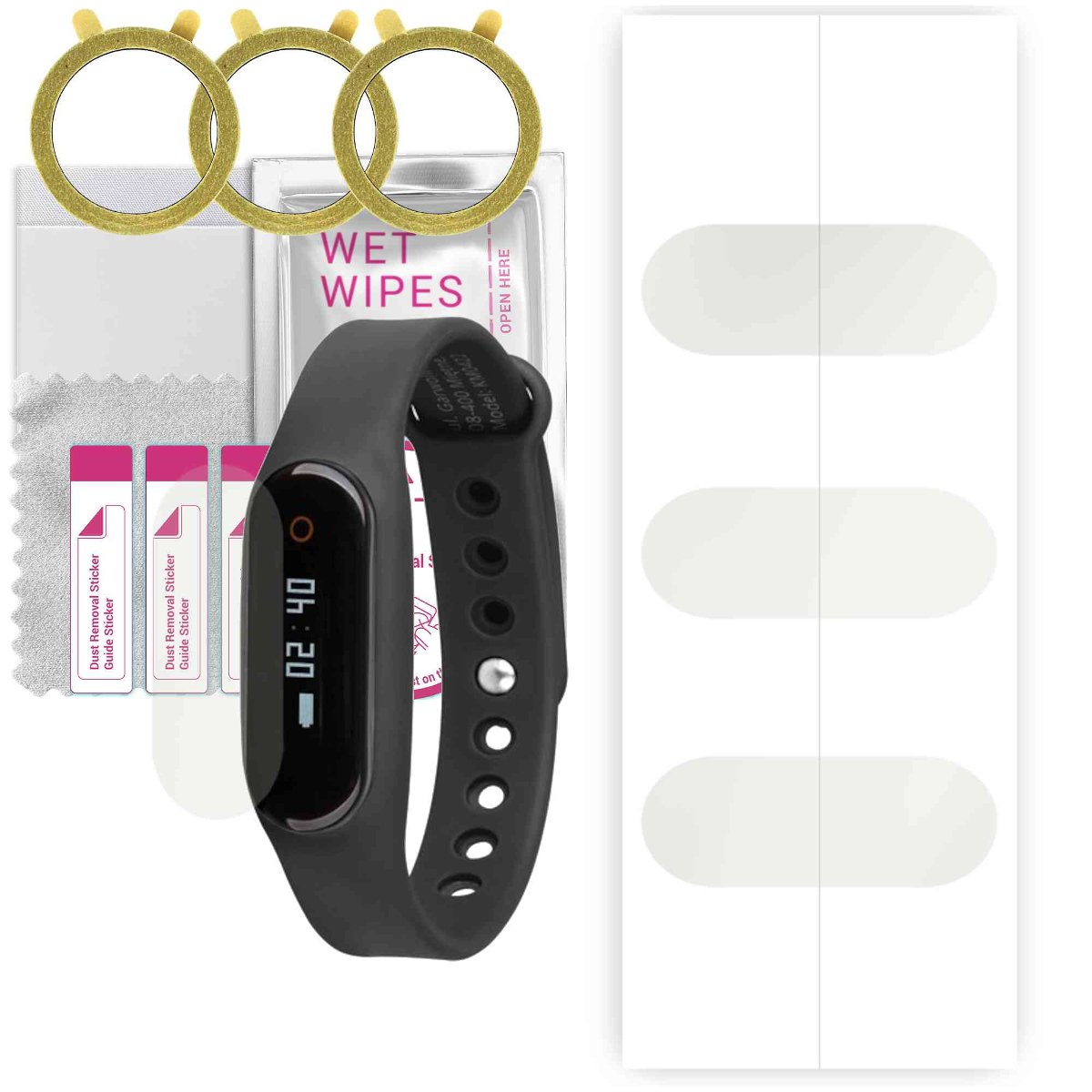 3x Folia hydrożelowa MATOWA do Kruger&Matz Fit One Plus - apgo Smartwatch Hydrogel MATTE Protection Ochrona na ekran smartwatcha