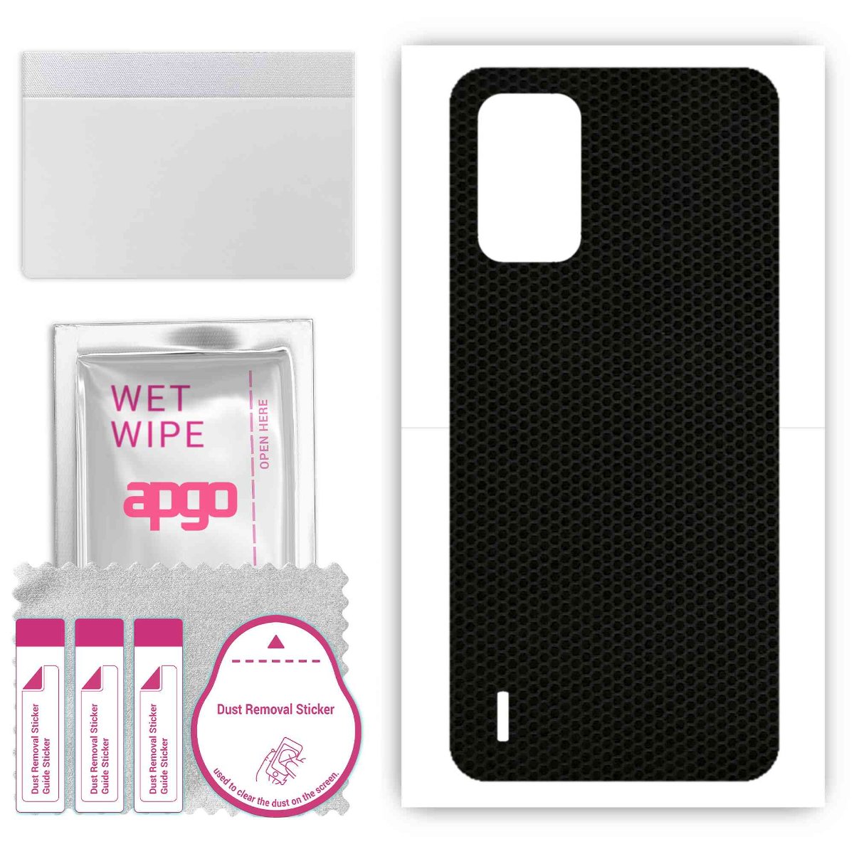 Folia naklejka skórka strukturalna na TYŁ do Nokia C210 -  Matrix - apgo SKINS