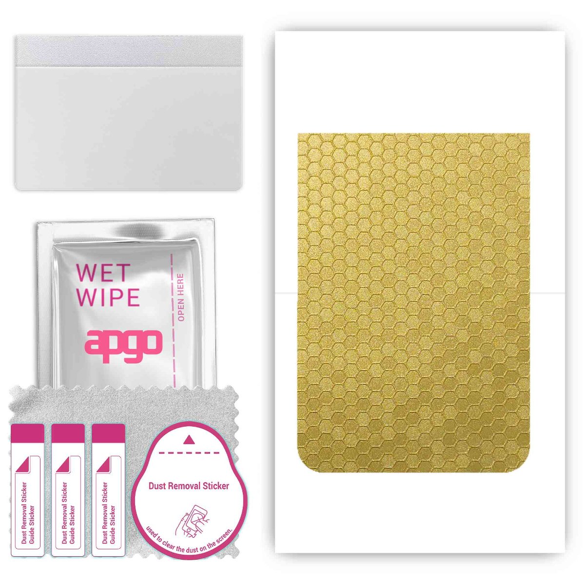 Folia naklejka skórka strukturalna na TYŁ do Realme GT5 -  Plaster Miodu Złoty - apgo SKINS