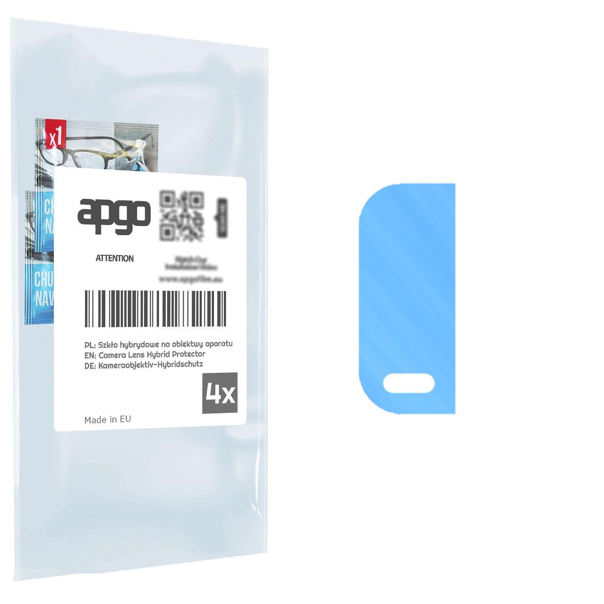 top 4x Szkło hybrydowe na aparat obiektyw kamerę 9H do Nokia C210 - apgo hybrid Camera Lens Protector