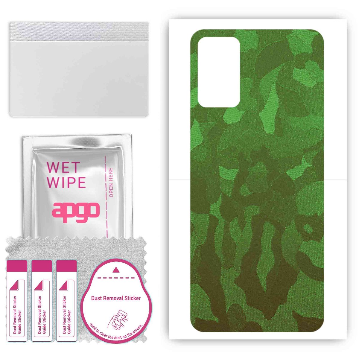 Folia naklejka skórka strukturalna na TYŁ do Infinix Note 10 -  Moro | Camo Zielony - apgo SKINS