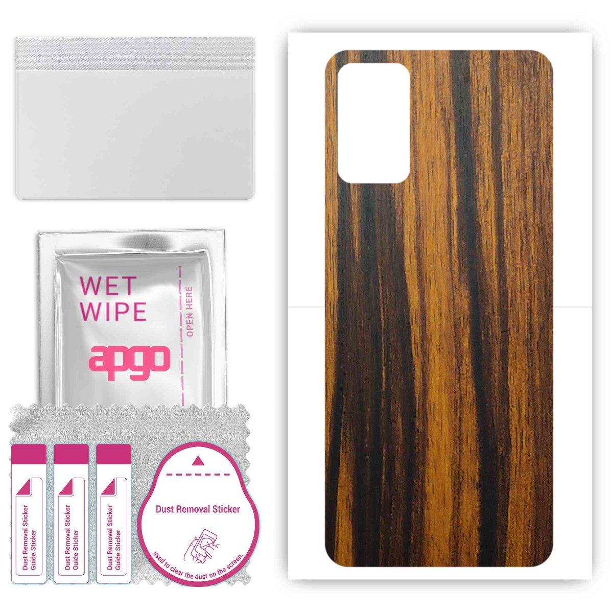 Folia naklejka skórka strukturalna na TYŁ do Infinix Note 10 -  Drewno Tygrysie - apgo SKINS