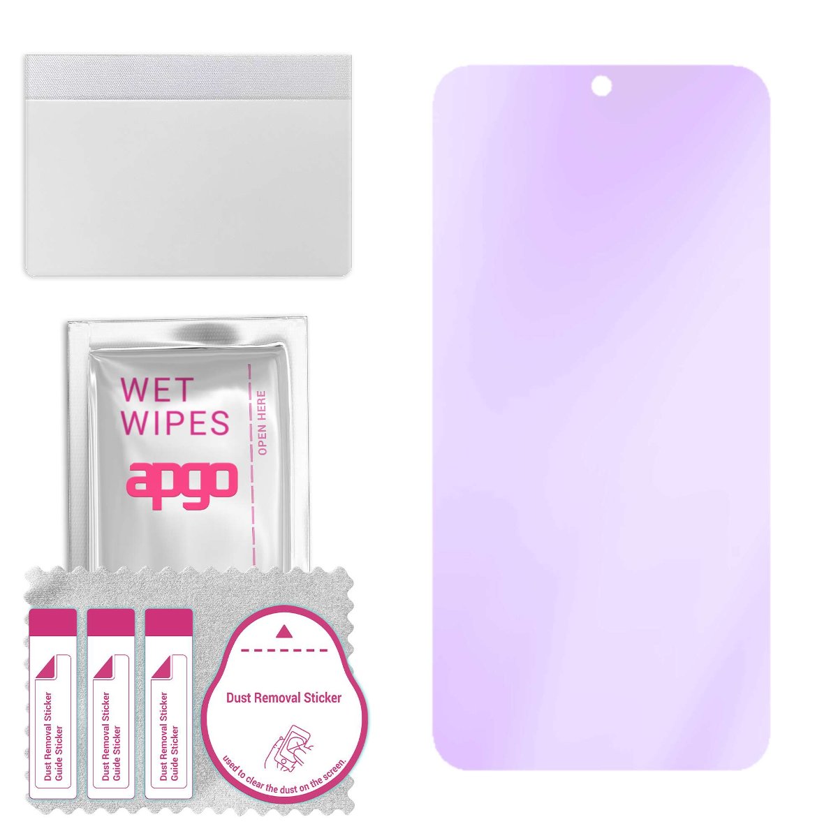 Szkło ochronne na ekran Hybrydowe 9H z filtrem ANTI-BLUE zamiennik hartowanego do ZTE Blade V50 Smart - apgo hybrid ANTI-BLUE Flexible Hybrid...