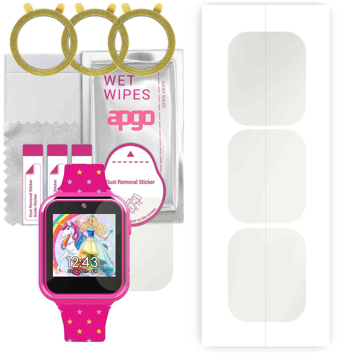 3x Folia hydrożelowa MATOWA do Accutime BDT4069AZ - apgo Smartwatch Hydrogel MATTE Protection Ochrona na ekran smartwatcha