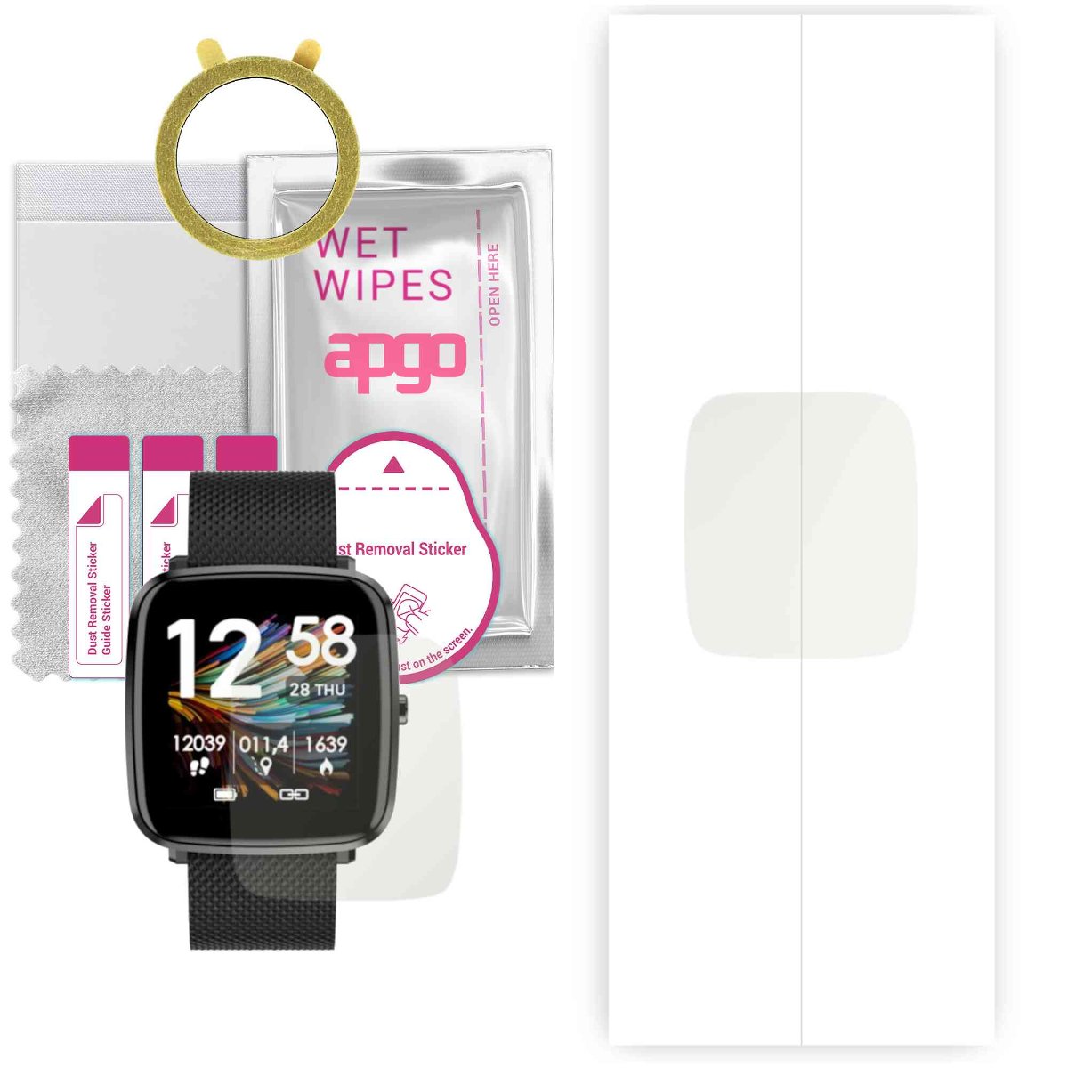 1x Folia hydrożelowa MATOWA do Bemi ODI - apgo Smartwatch Hydrogel MATTE Protection Ochrona na ekran smartwatcha