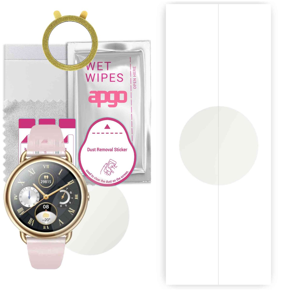 1x Folia hydrożelowa MATOWA do Bemi COSMO - apgo Smartwatch Hydrogel MATTE Protection Ochrona na ekran smartwatcha