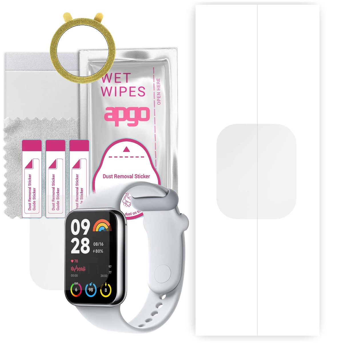 1x Folia hydrożelowa do Xiaomi Mi Band 8 Pro - apgo Smartwatch Hydrogel Protection Ochrona na ekran smartwatcha