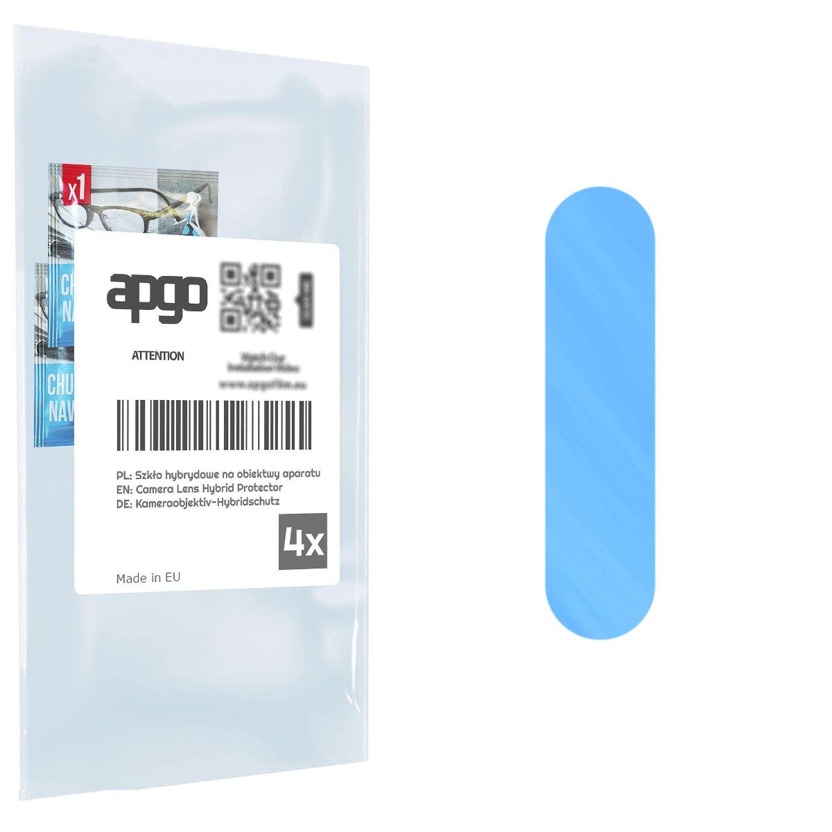 4x Szkło hybrydowe na aparat obiektyw kamerę 9H do Redmi Note 8 (2021) - apgo hybrid Camera Lens Protector